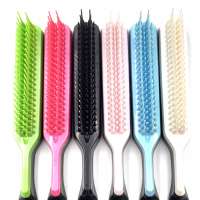 Fashion Shaped Anti-Static comb Beauty Magic Scalp Hair Brush With long Grip