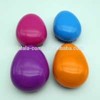 Plastic hair brush Egg shape detangle brush portable comb