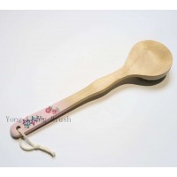 Massage Bathing Brushes Bath Body Brush with Long Bamboo Handle printed flowers