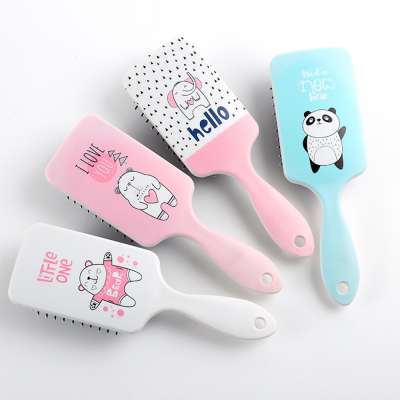 Nylon Brush Material and Plastic Handle Material Comb Professional Paddle Massage Hair Brush