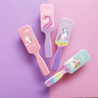 Fashion Mini Nylon Brush Kids Soft Plastic Custom Hair Brush For Gift